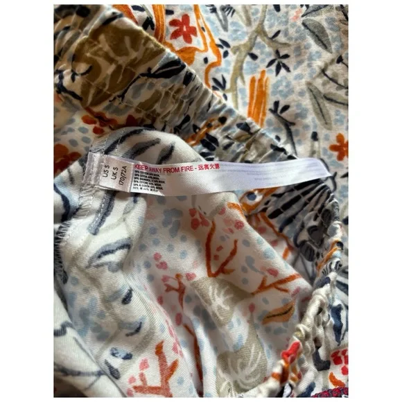 NWOT Anthropologie Vikki Chu Pastoral Flannel Lounge Pants  Size Small - Picture 12 of 13